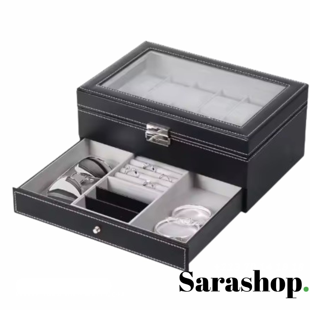 Boîte à Bijoux & Montres avec Tiroir