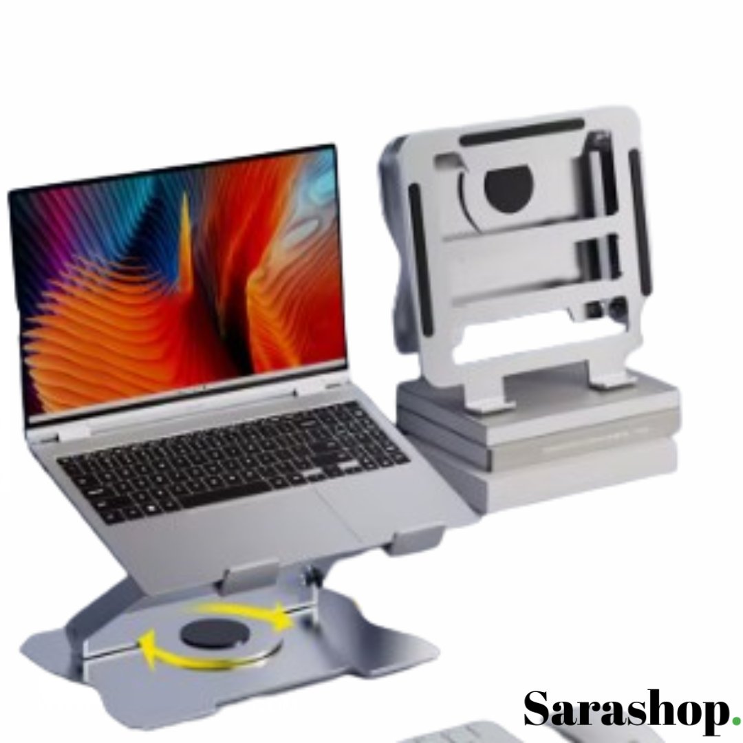 Support Ordinateur Rotatif 360° – travaillez plus confortablement, partout.