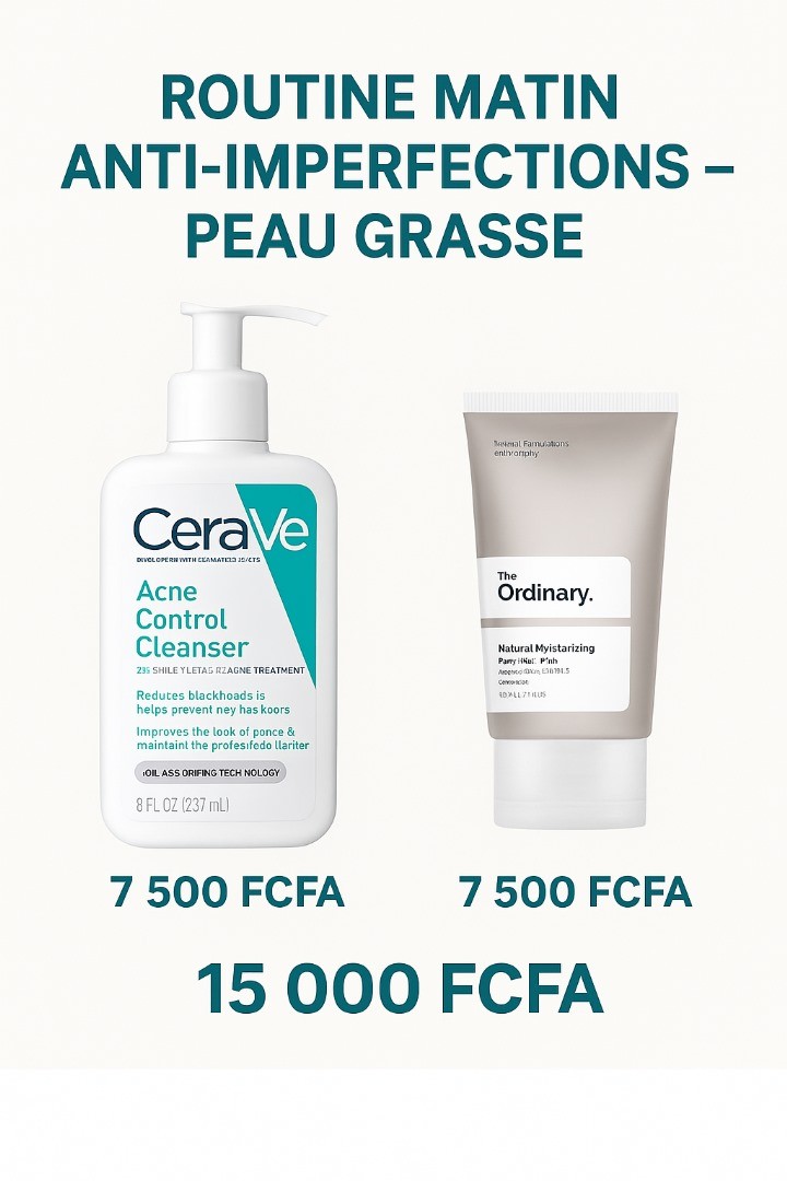Routine Matin Anti-Imperfections – Peau Grasse
