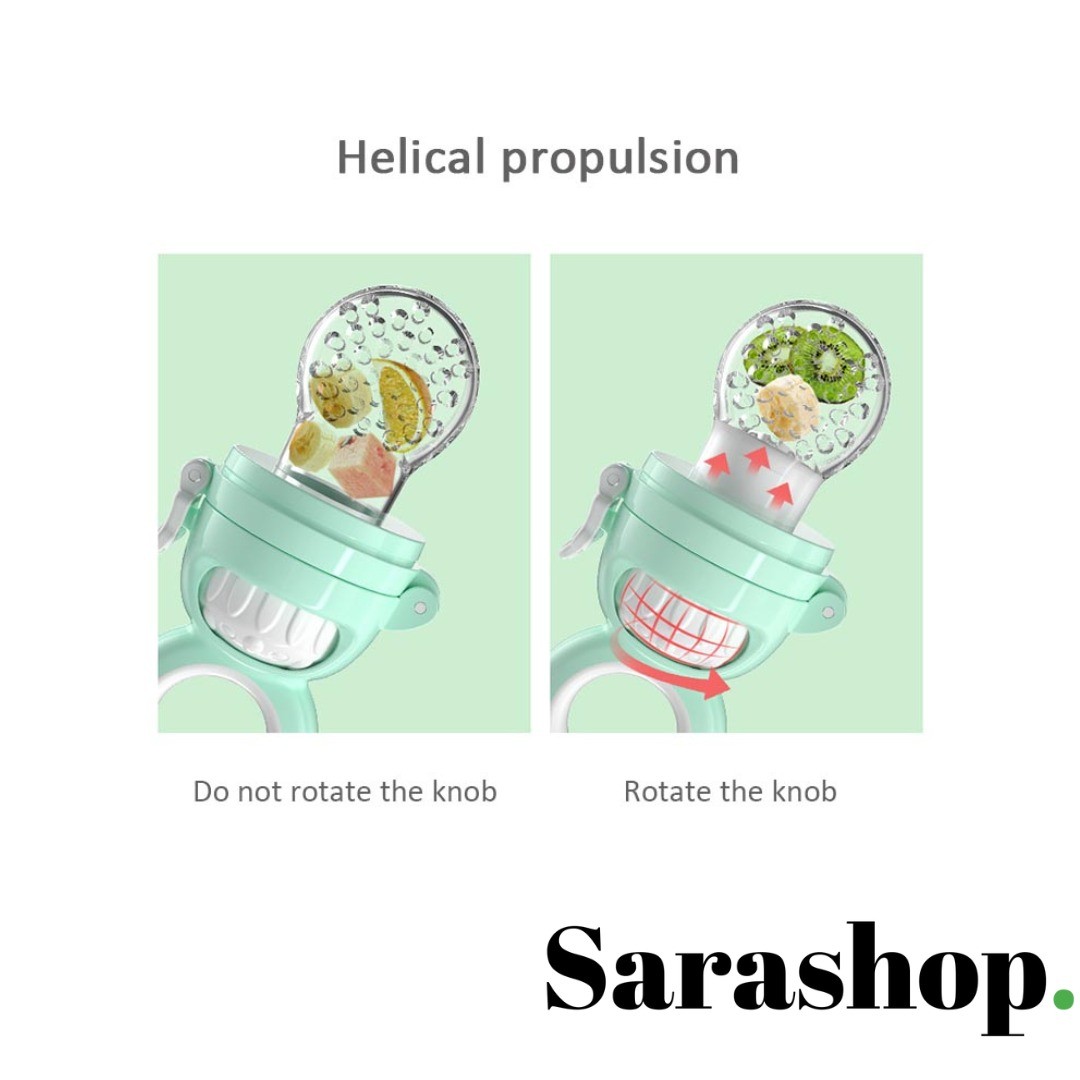 Tétine à poussoir pour aliments