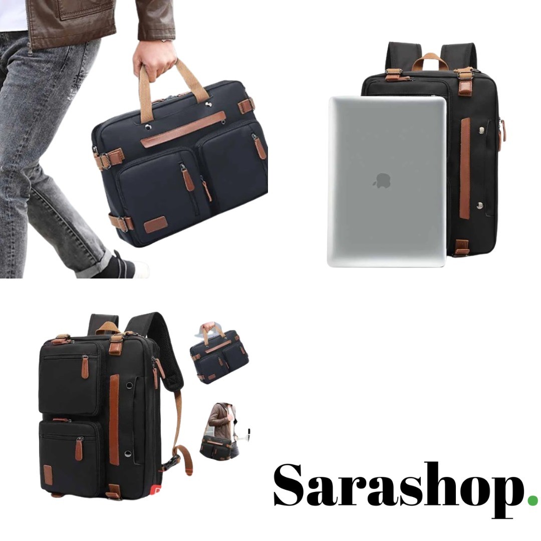 Backpack 3 en 1 : Sac à Dos, Sacoche et pochette