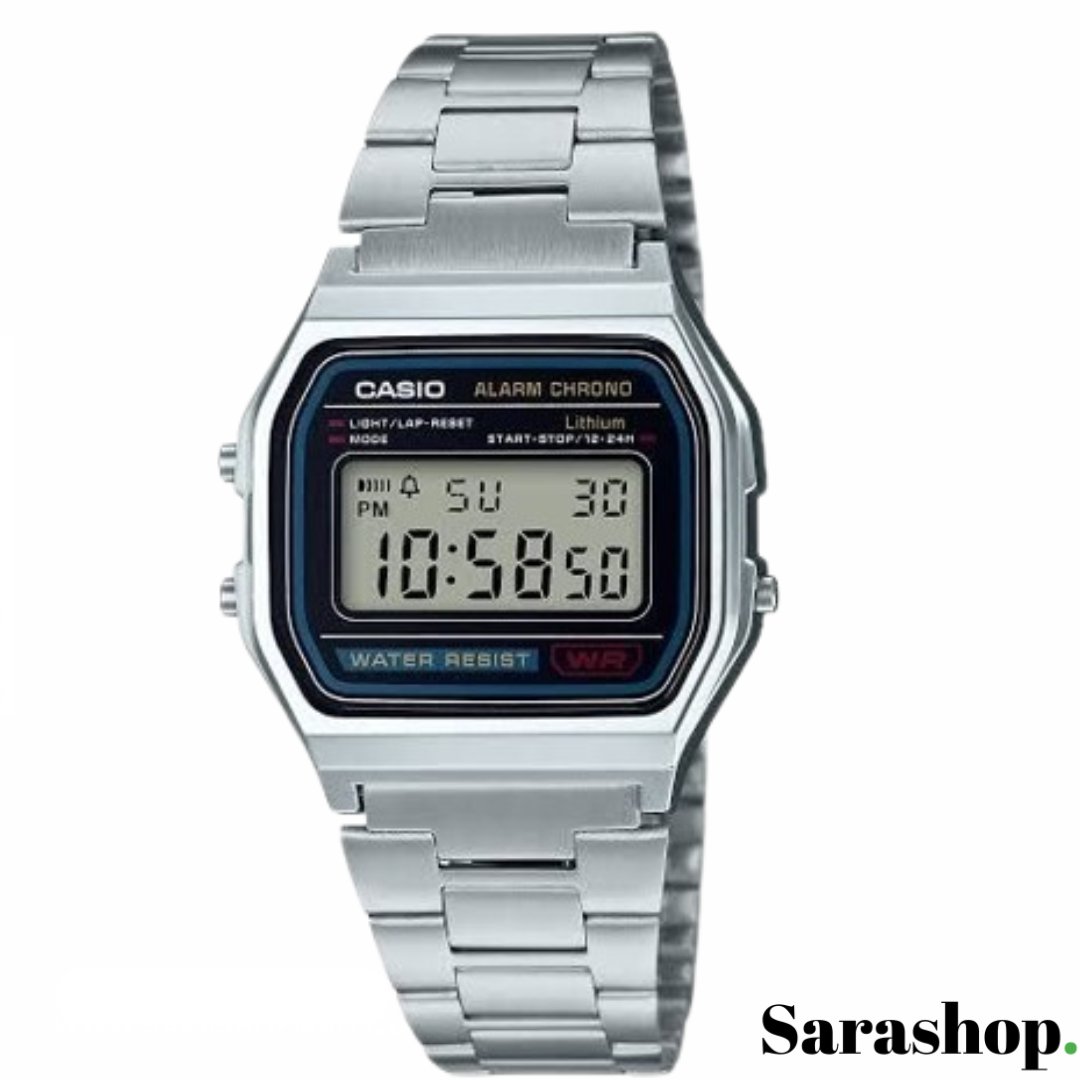 Casio Vintage A158WA-1 – L’élégance rétro intemporelle.