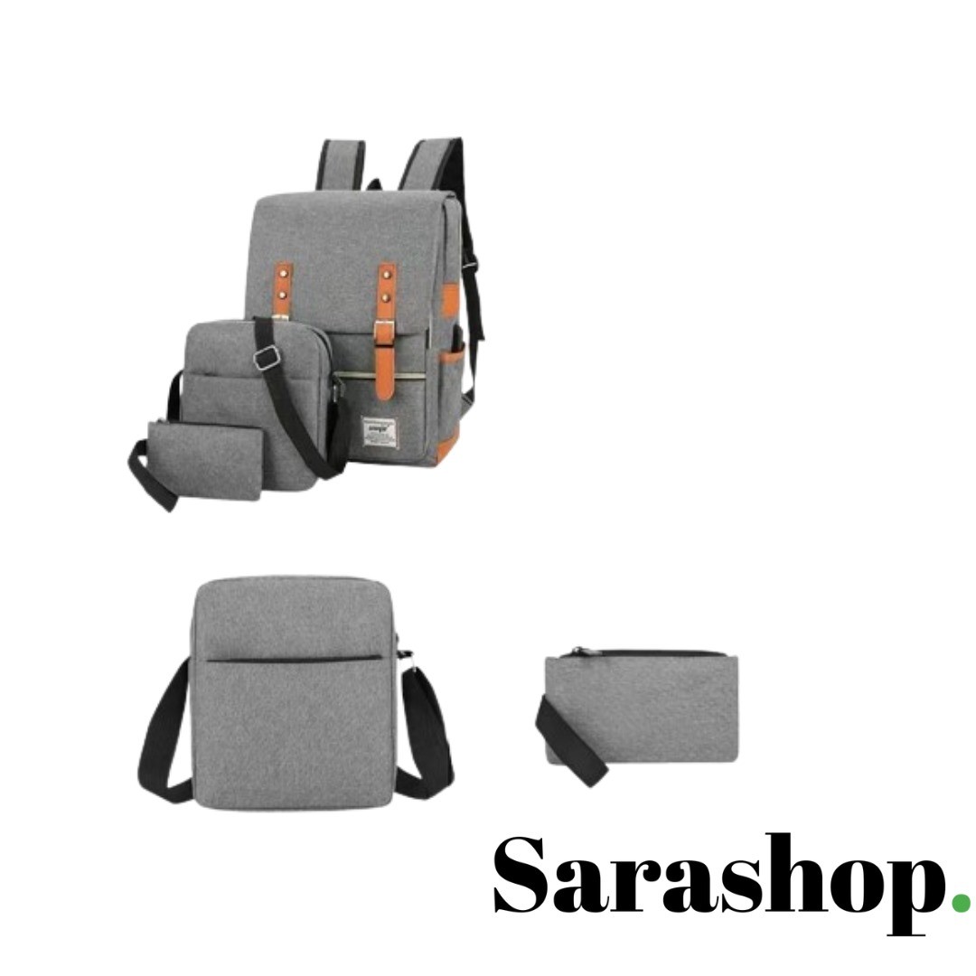 Backpack 3 en 1 : Sac à Dos, Sacoche et pochette