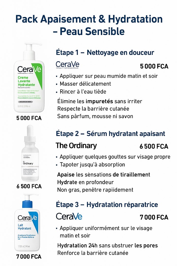 Pack Apaisement & Hydratation – Peau Sensible