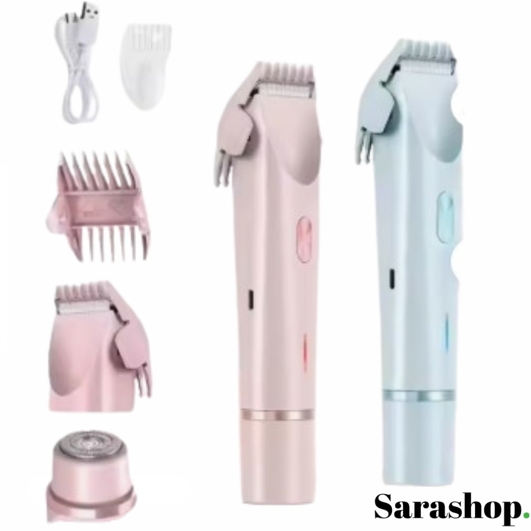 Rasoir électrique rechargeable  2-en-1 – l’accessoire pratique pour une peau nette à tout moment