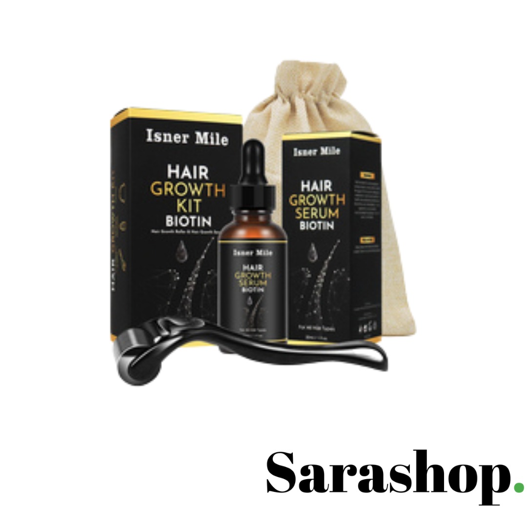 Isner Mile Kit de croissance des cheveux à la biotine
