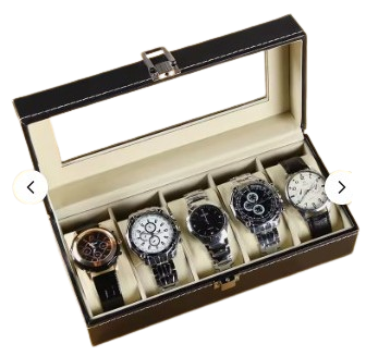 Boîte à Montres 6 Places – le rangement élégant pour protéger et présenter vos montres.