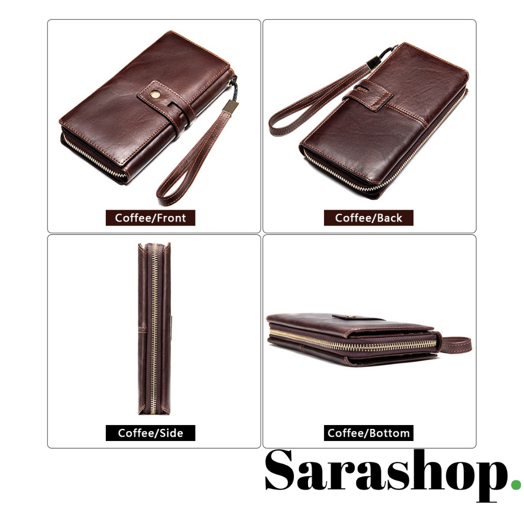 Portefeuille en cuir Le parisien