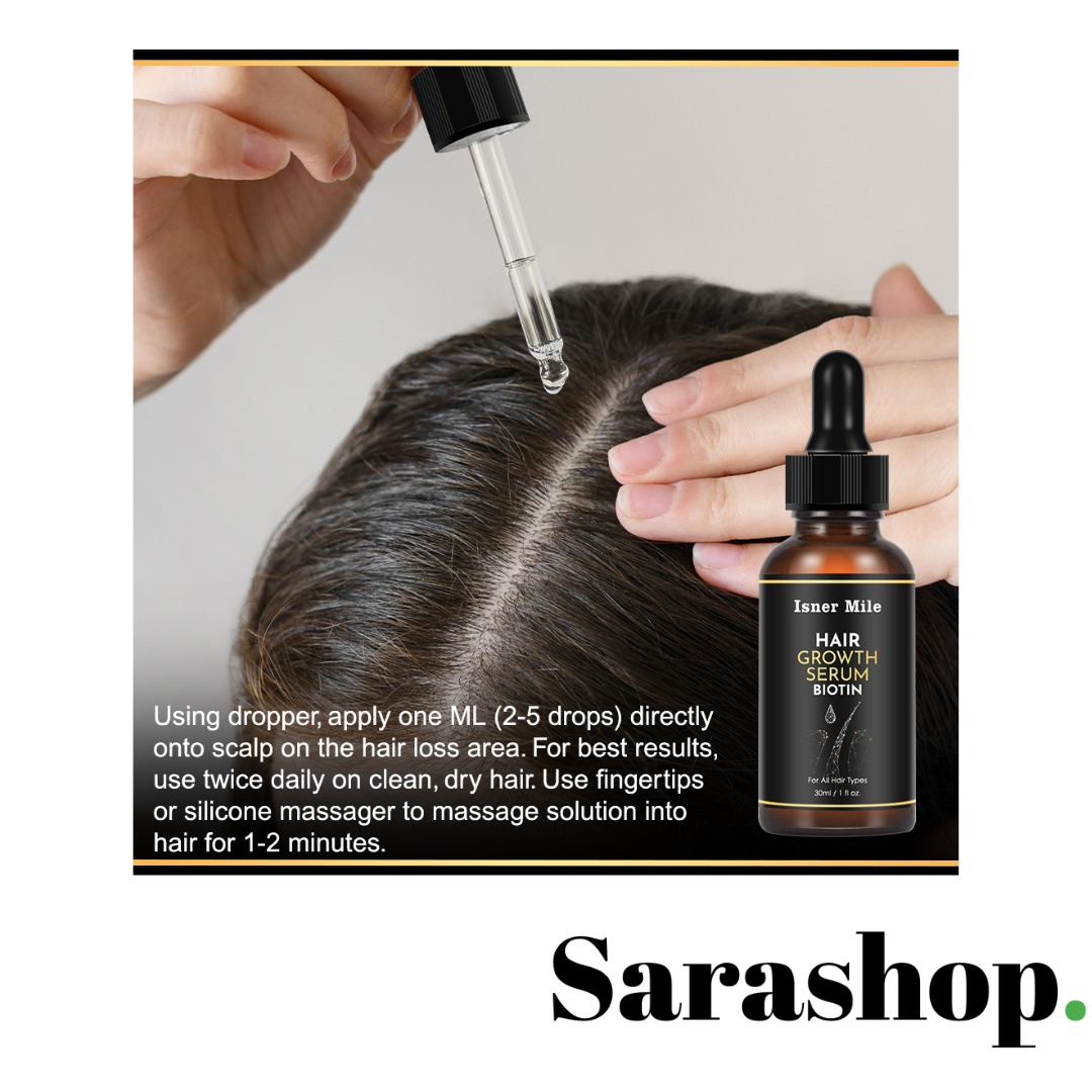 Isner Mile Kit de croissance des cheveux à la biotine