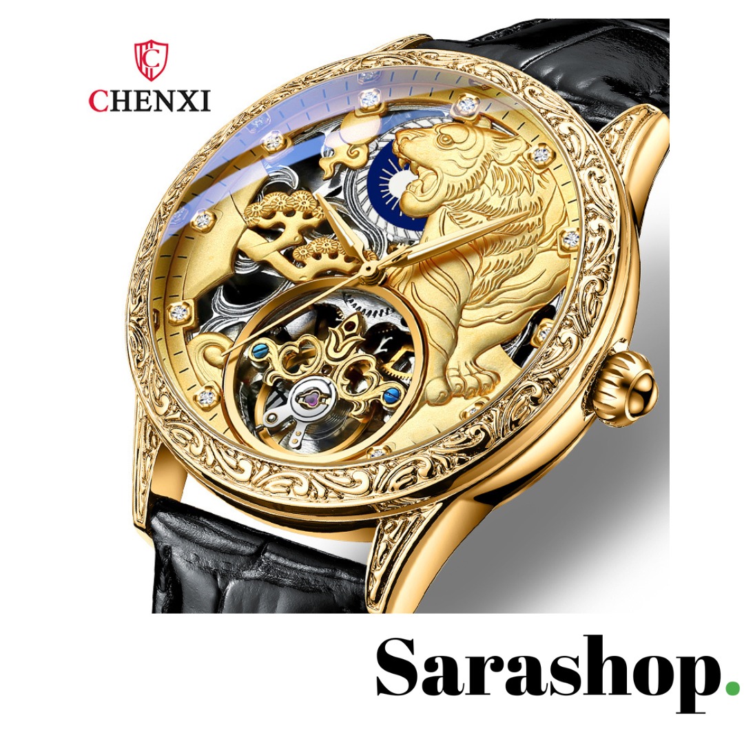 Montre de luxe mécanique Lion heart