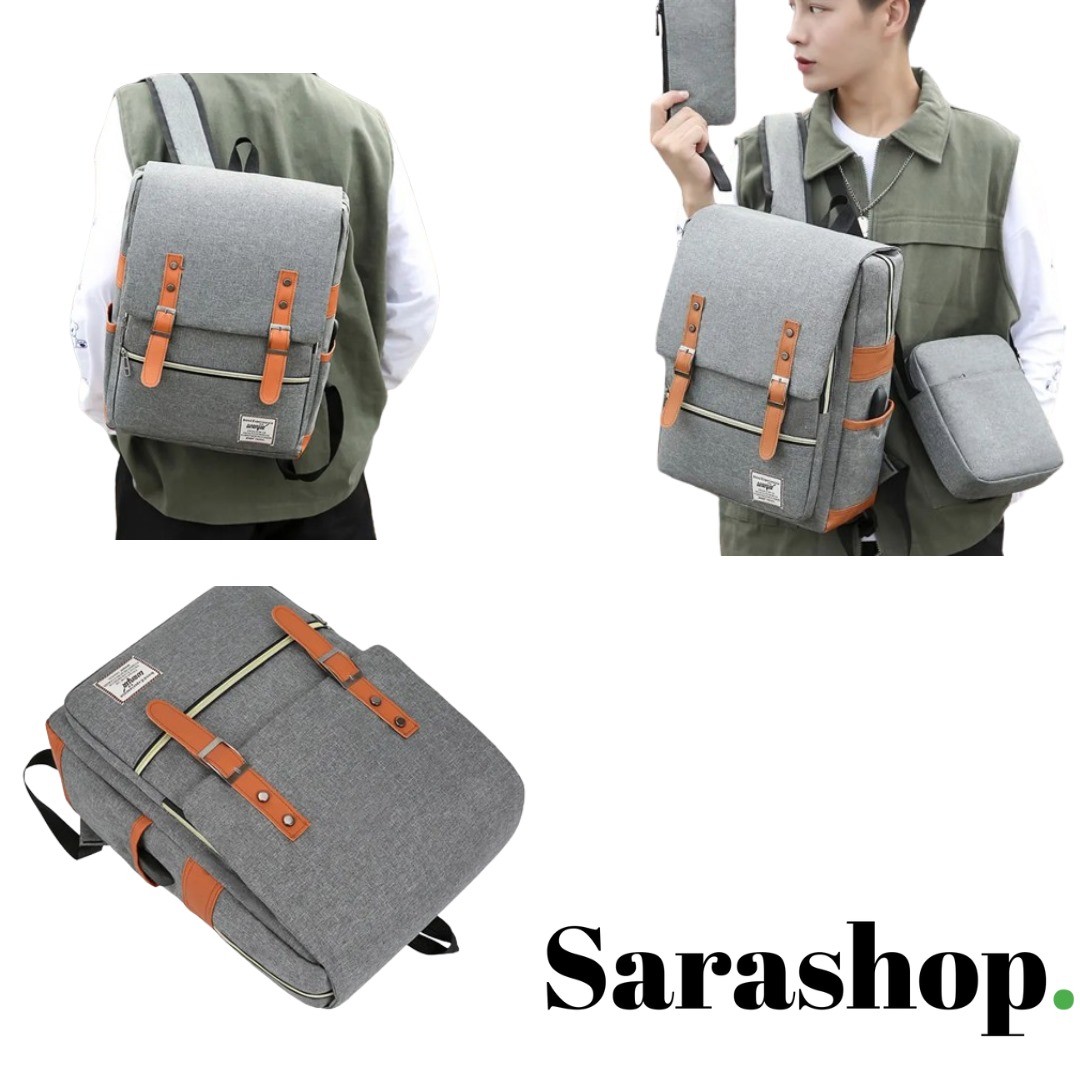 Backpack 3 en 1 : Sac à Dos, Sacoche et pochette