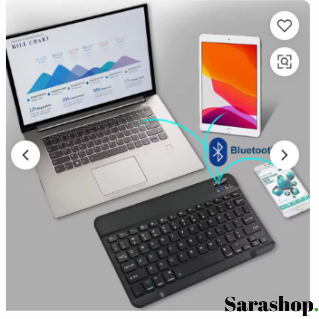Clavier Bluetooth  avec Souris – le duo pratique pour travailler partout.