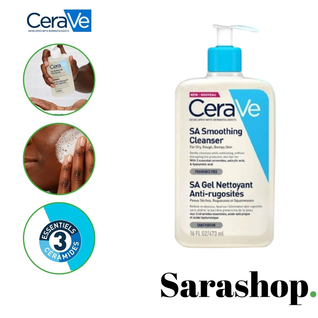 CeraVe SA Gel Nettoyant Anti-Rugosités 236 ml