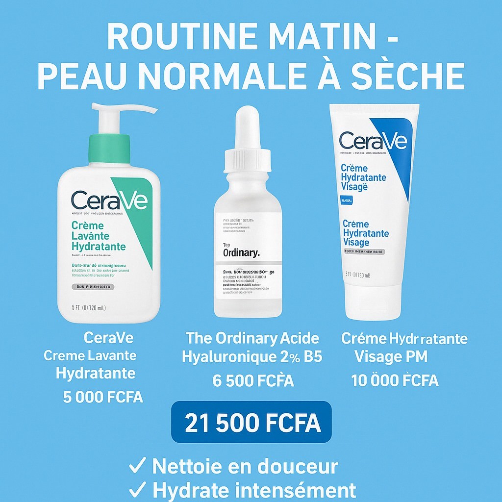 Routine Matin – Peau Normale à Sèche