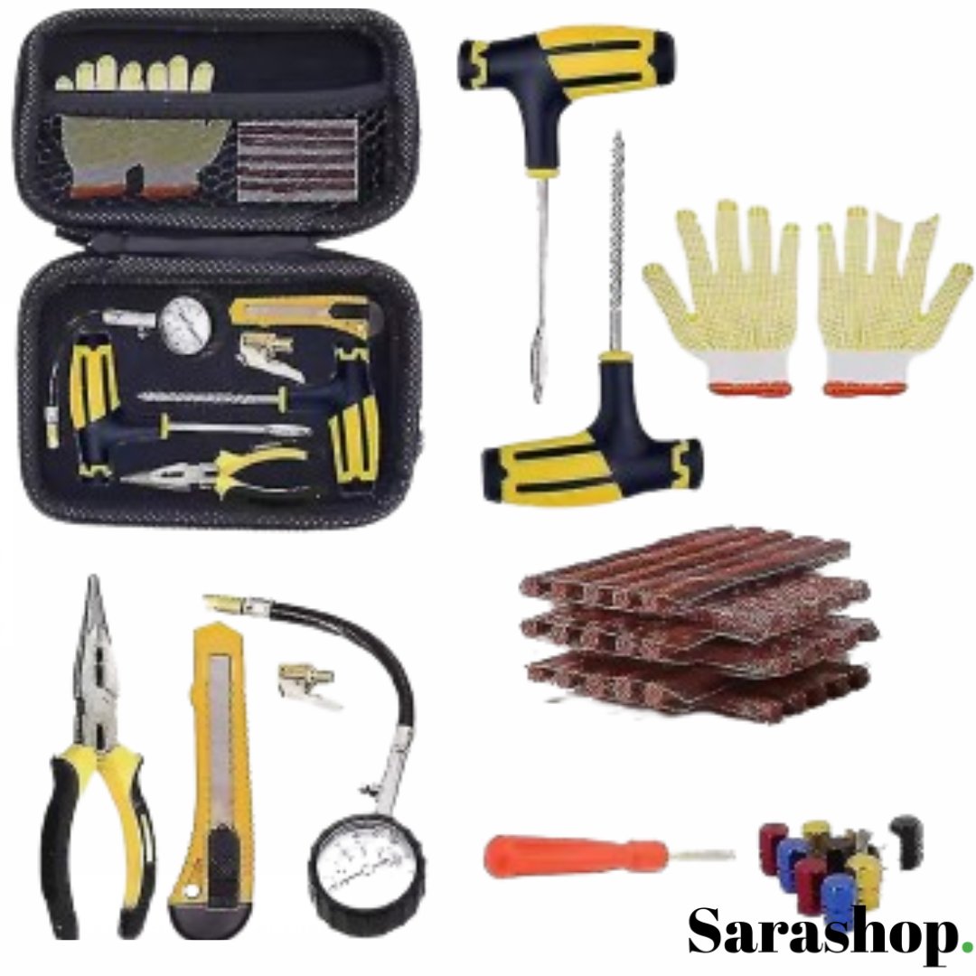 Kit de Réparation Pneu d’Urgence – pour voiture, moto et vélo